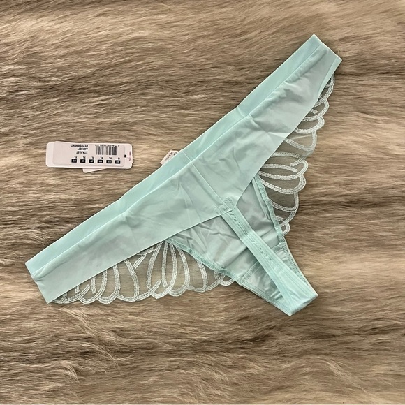 New FREYA Starlet AA1067 Peppermint Min Green XL Thong Panties Underwear Lace - Picture 5 of 10